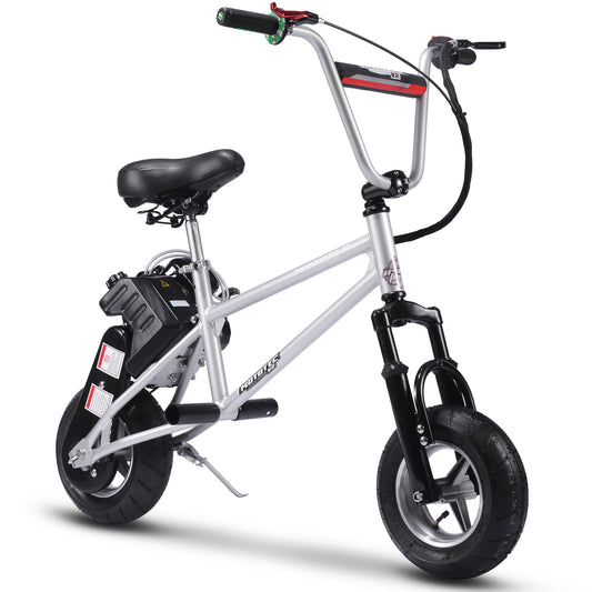 49cc Gas Mini Bike V2 Silver