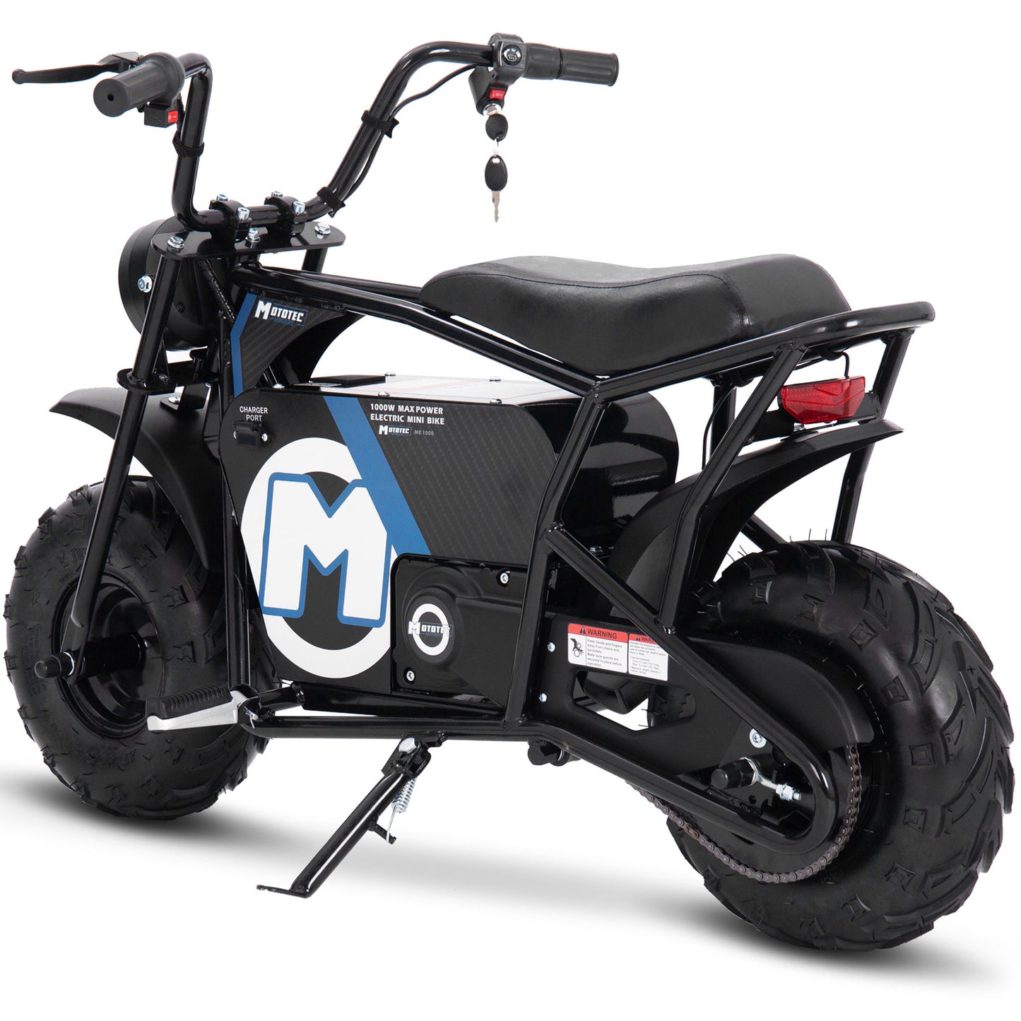 48v 1000w Electric Mini Bike Black
