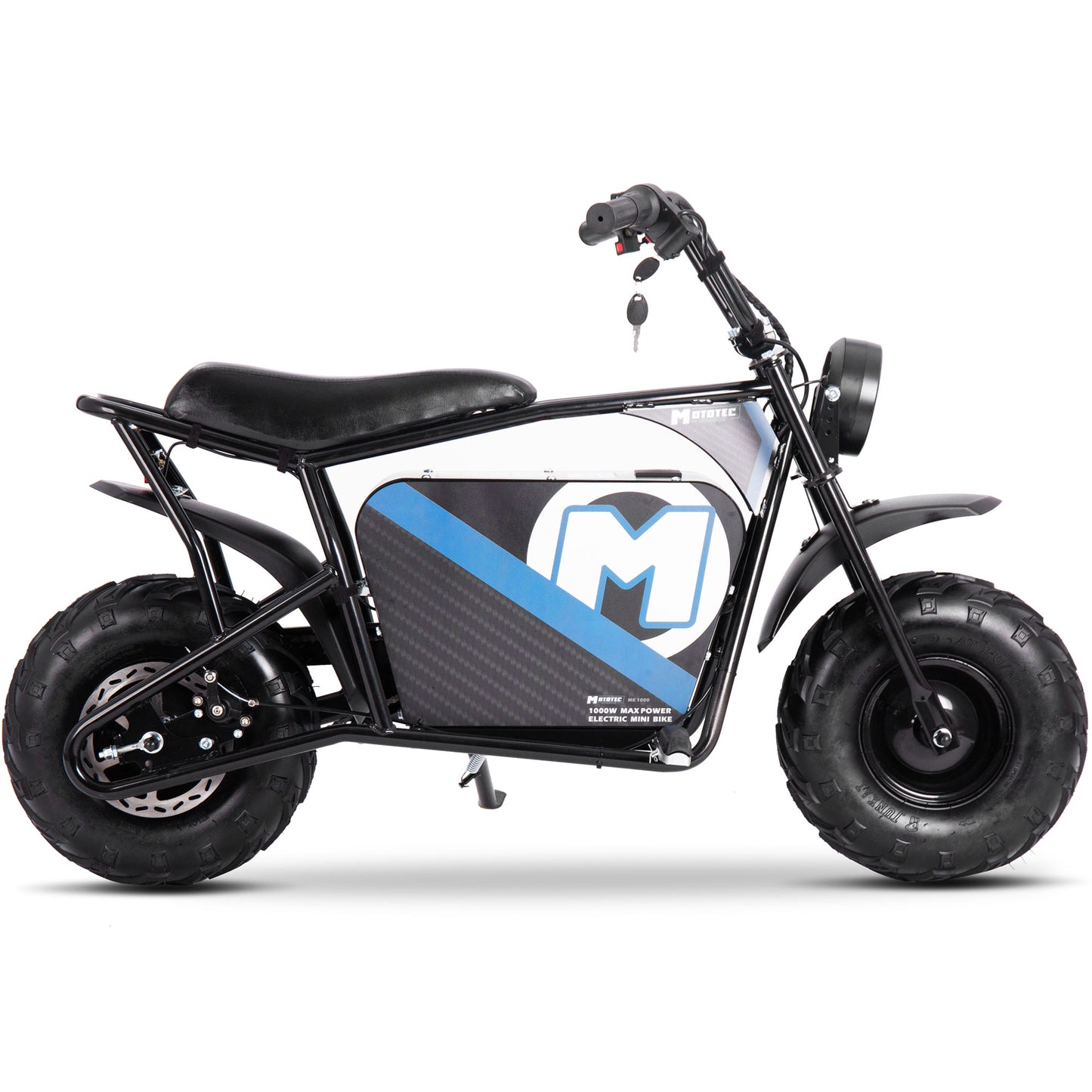 48v 1000w Electric Mini Bike Black
