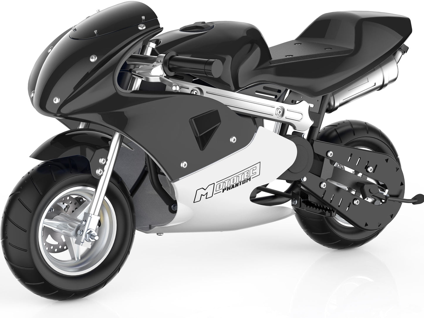 Phantom Gas Pocket Bike 49cc 2-Stroke Black