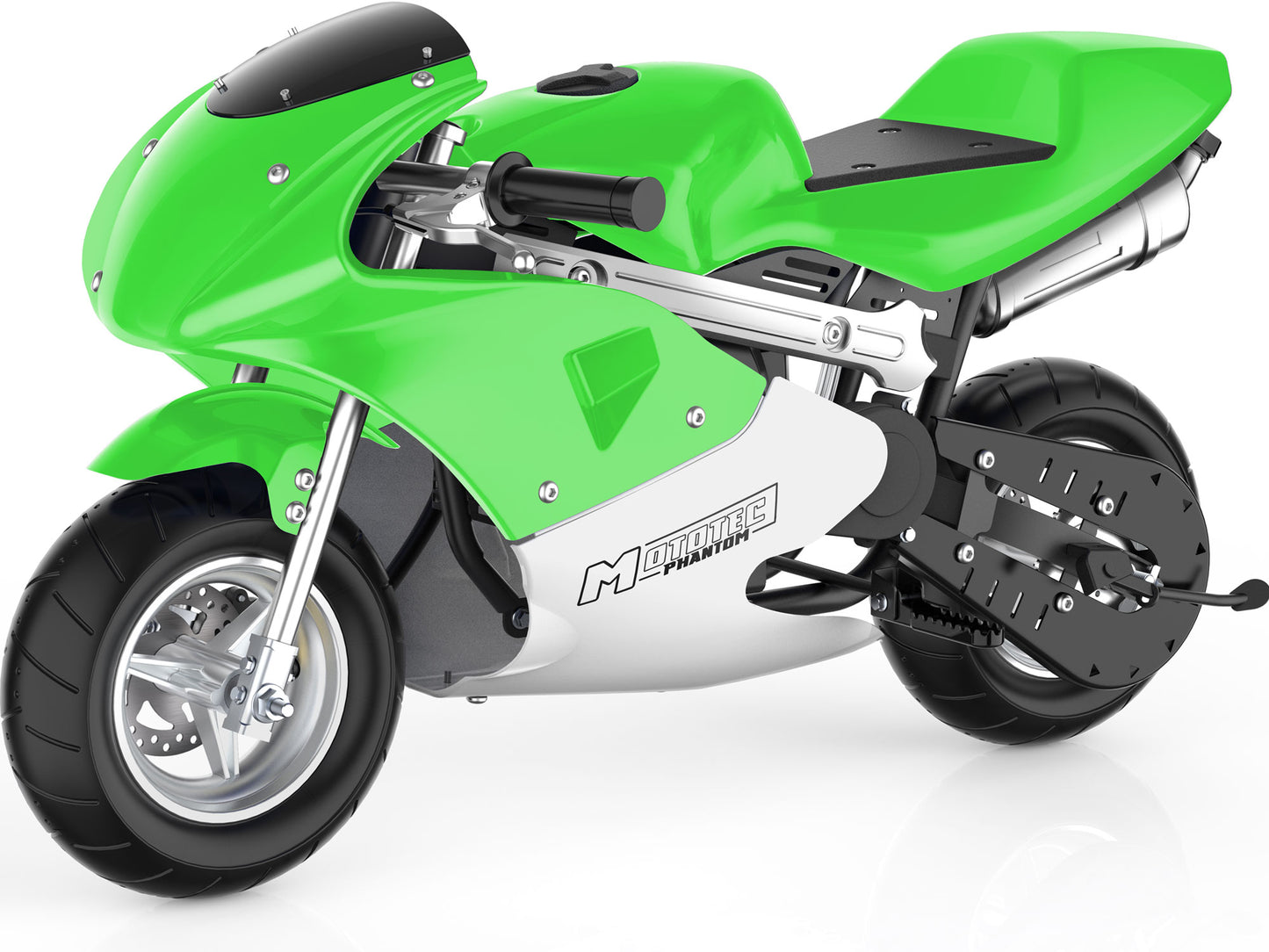 Phantom Gas Pocket Bike 49cc 2-Stroke Green