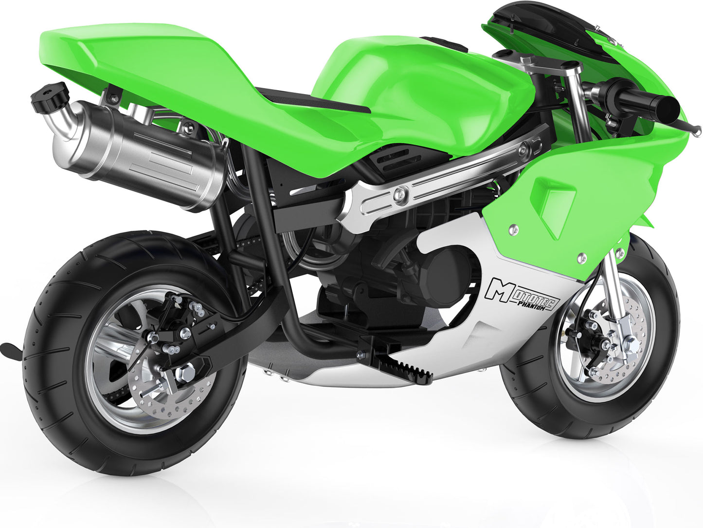 Phantom Gas Pocket Bike 49cc 2-Stroke Green