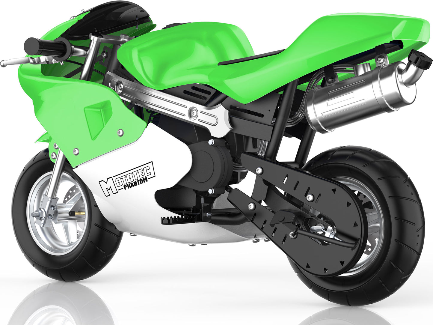 Phantom Gas Pocket Bike 49cc 2-Stroke Green