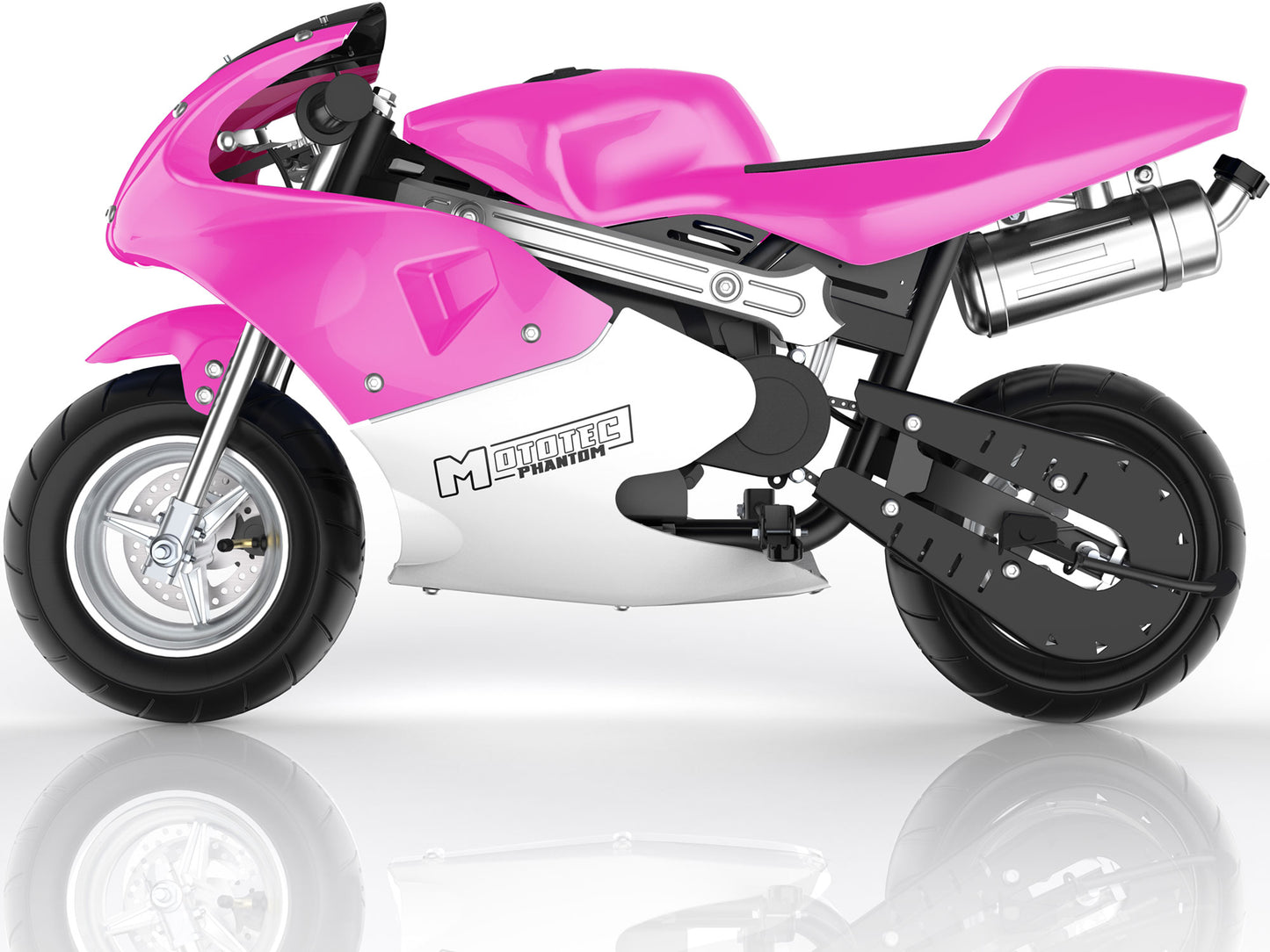 Phantom Gas Pocket Bike 49cc 2-Stroke Pink