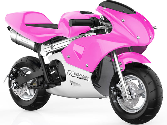 Phantom Gas Pocket Bike 49cc 2-Stroke Pink