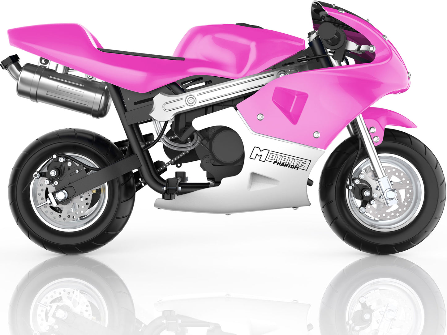 Phantom Gas Pocket Bike 49cc 2-Stroke Pink